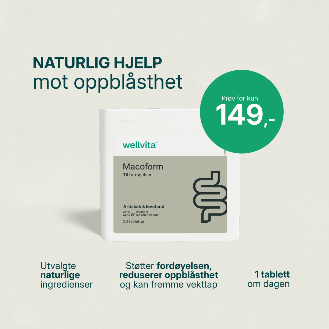 Macoform kosttilskudd med artisjokk- og løvetannekstrakt for bedre fordøyelse og leverfunksjon, 60 tabletter.
