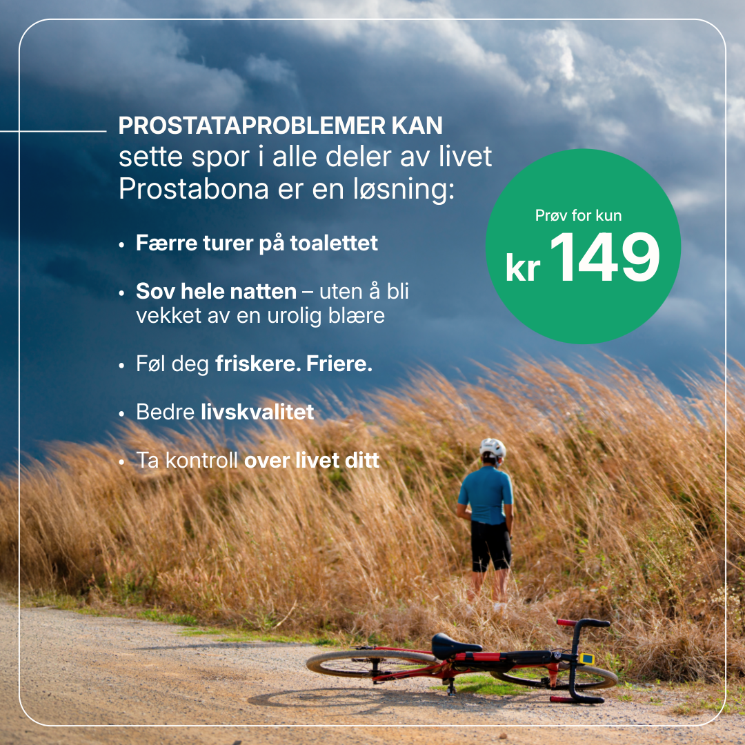 Prostabona Plus kosttilskudd med linfrø, fennikel, sink og vitamin E for normal prostatafunksjon og vannlating.