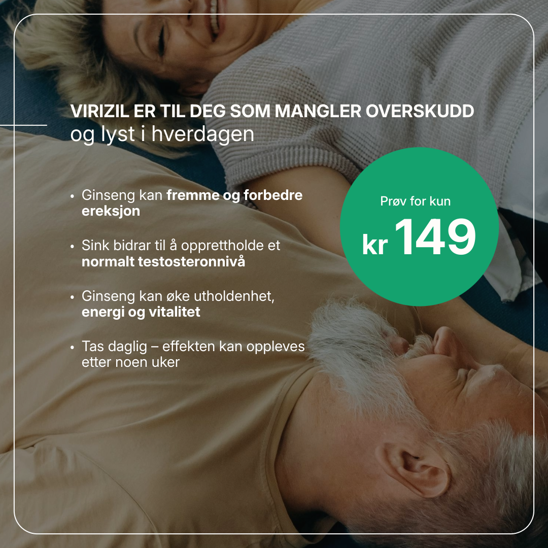 Wellvita Virizil kosttilskudd for menn med ginseng, L-citrullin, L-arginin og sink, 90 tabletter.