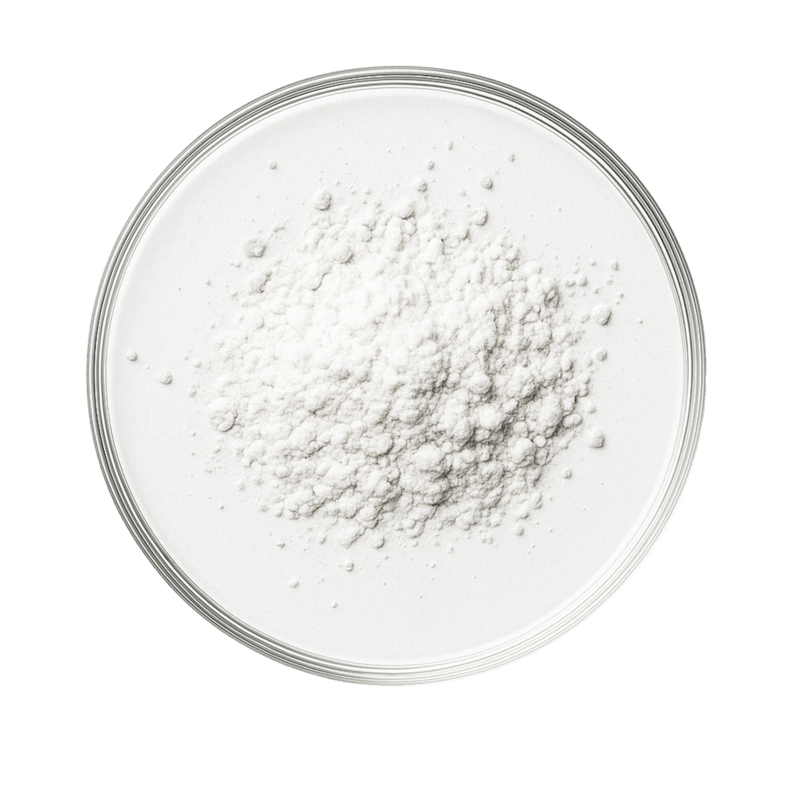 Emballasje av Vitamin C kosttilskudd i en hvit plastbeholder med oransje etikett som viser produktnavn